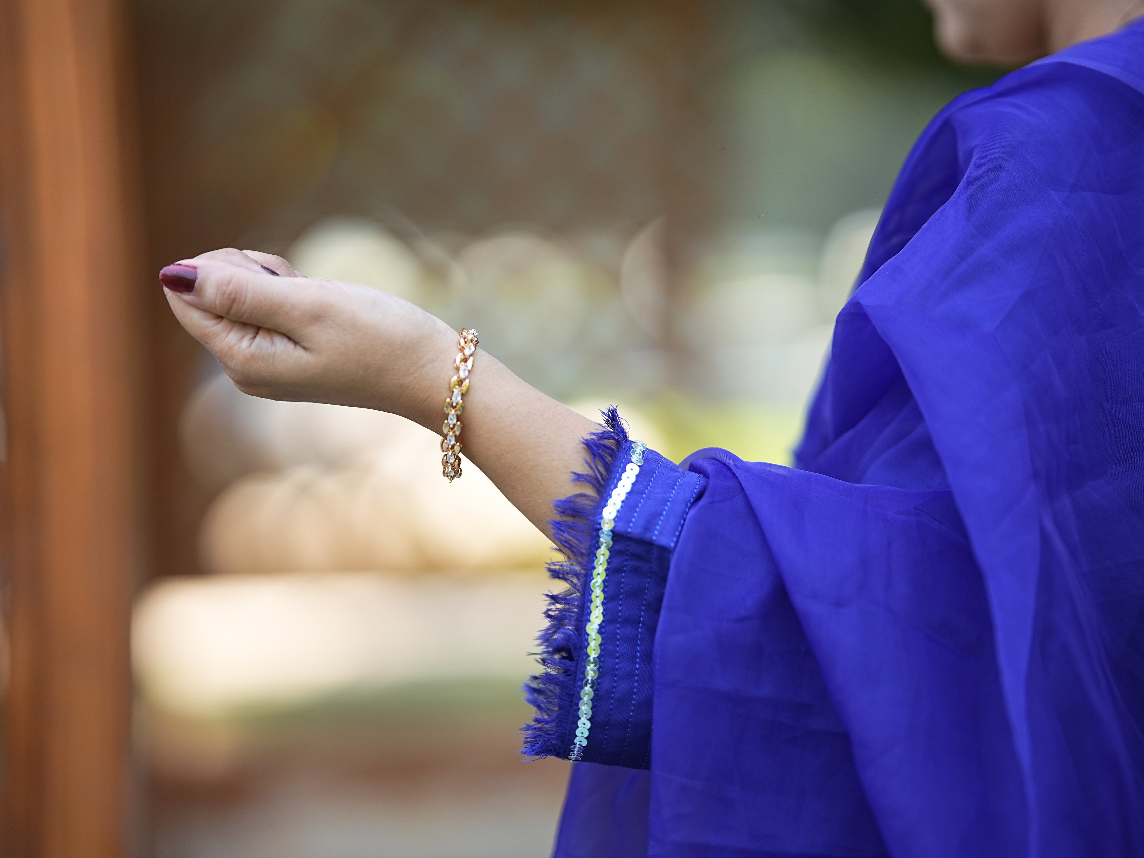 Blue Regal linen suite 3 Piece
